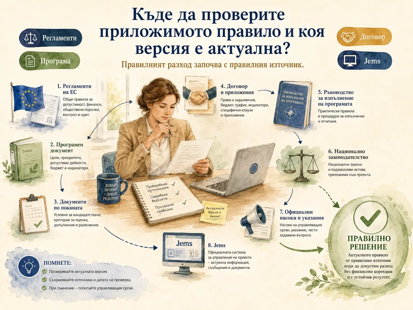 Официални източници и актуални версии на приложимите правила